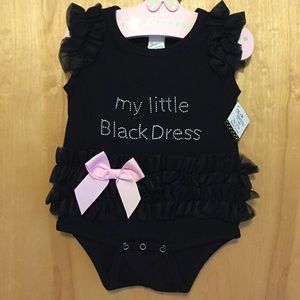 NWT Baby Little Black Dress Onesie